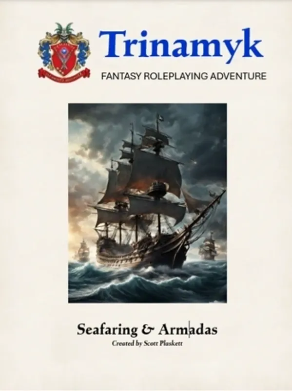 Cover of a fantasy roleplaying seafaring adventure book.